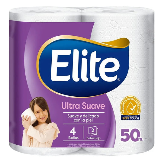 Papel Higiénico Elite Ultra Suave 50 MT