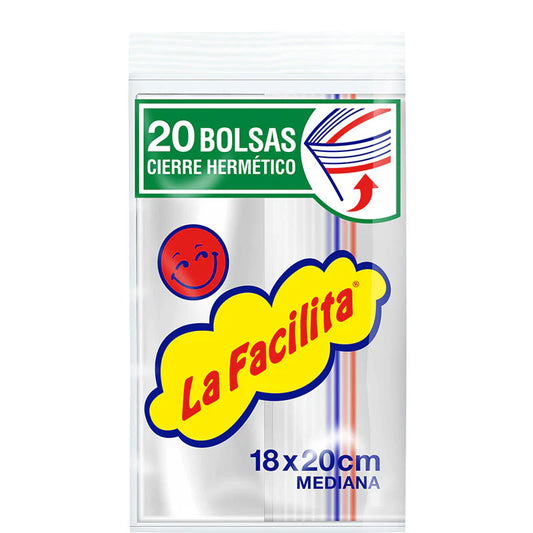 Bolsa Hermética La Facilita 18x20 20 UN