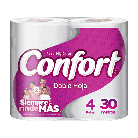 Papel Higiénico Confort 4UN / 30 MT