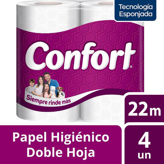 Papel Higiénico Confort 4 UN / 22 MT