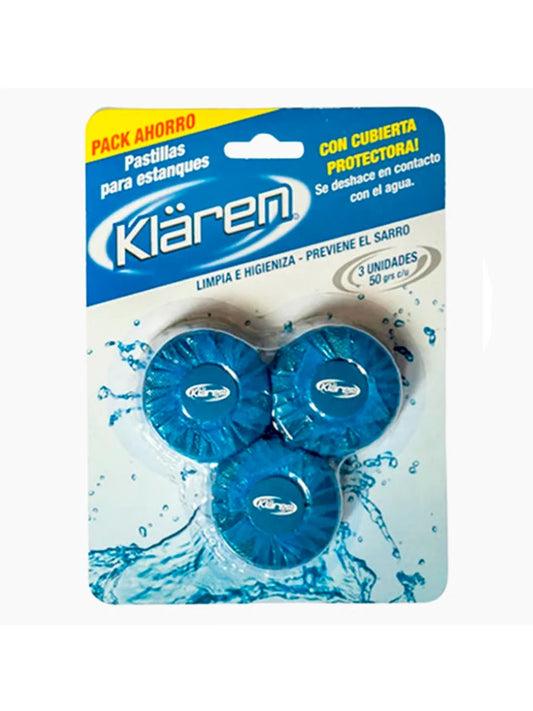 Pastillas WC x3 unidades Klaren